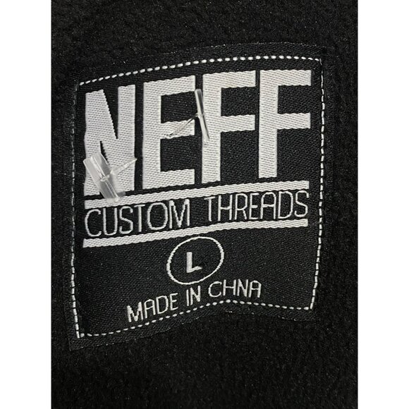 Neff Womens Daily Shredder Hoodie Black W/ Pink & Teal Zipper & Pockets L Polyes - Picture 5 of 9